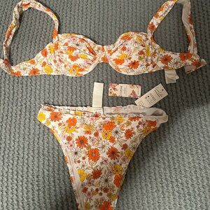 CUPSHE x Jojo Fletcher collection Bikini Set Floral